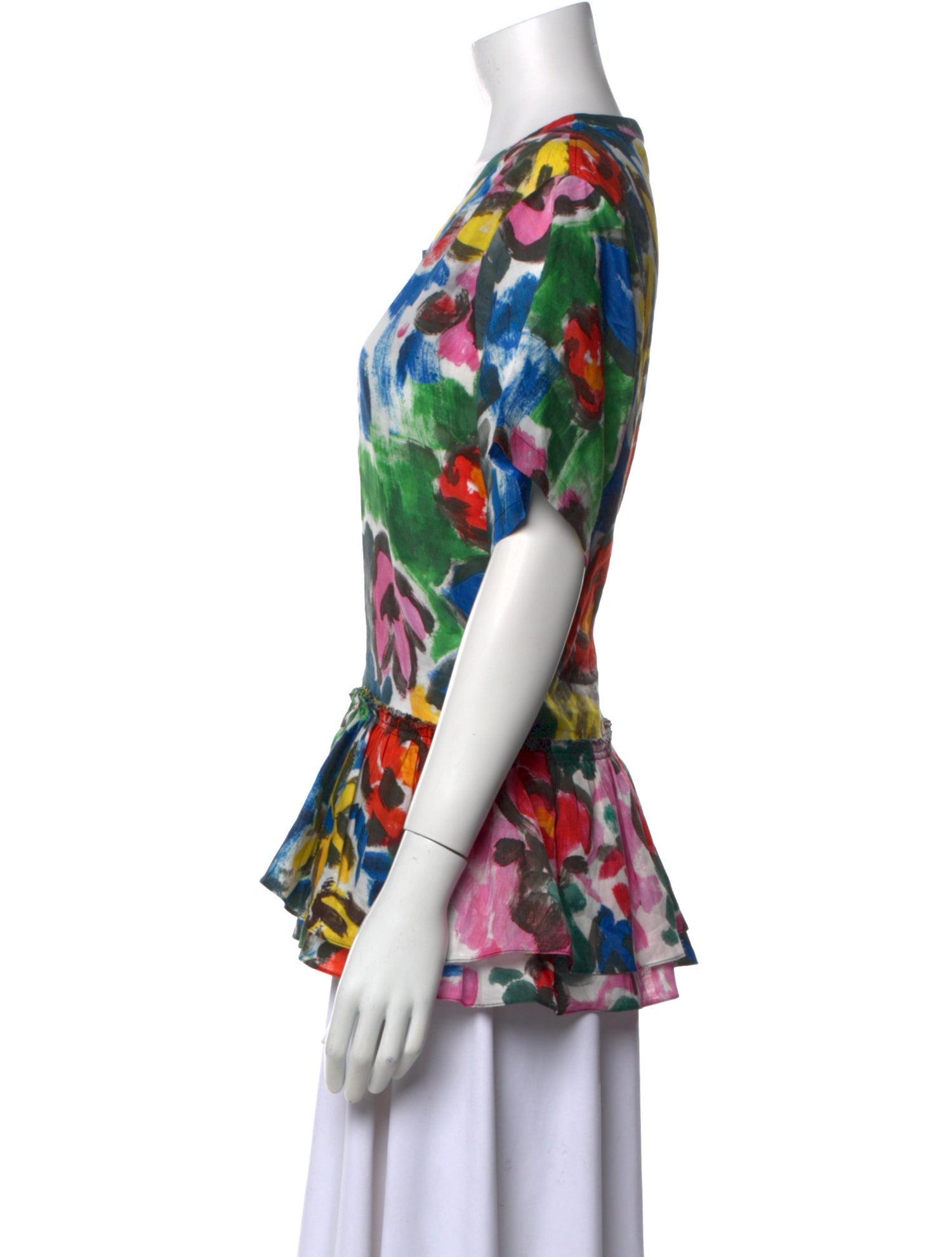 Marni Floral Print Crew Neck T-Shirt