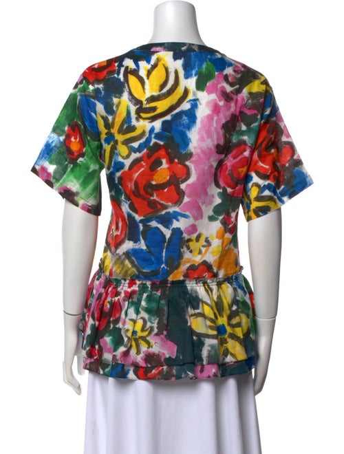 Marni Floral Print Crew Neck T-Shirt