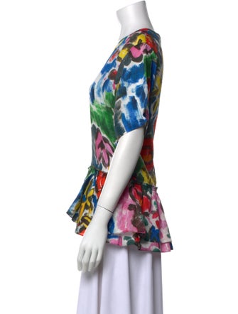 Marni Floral Print Crew Neck T-Shirt