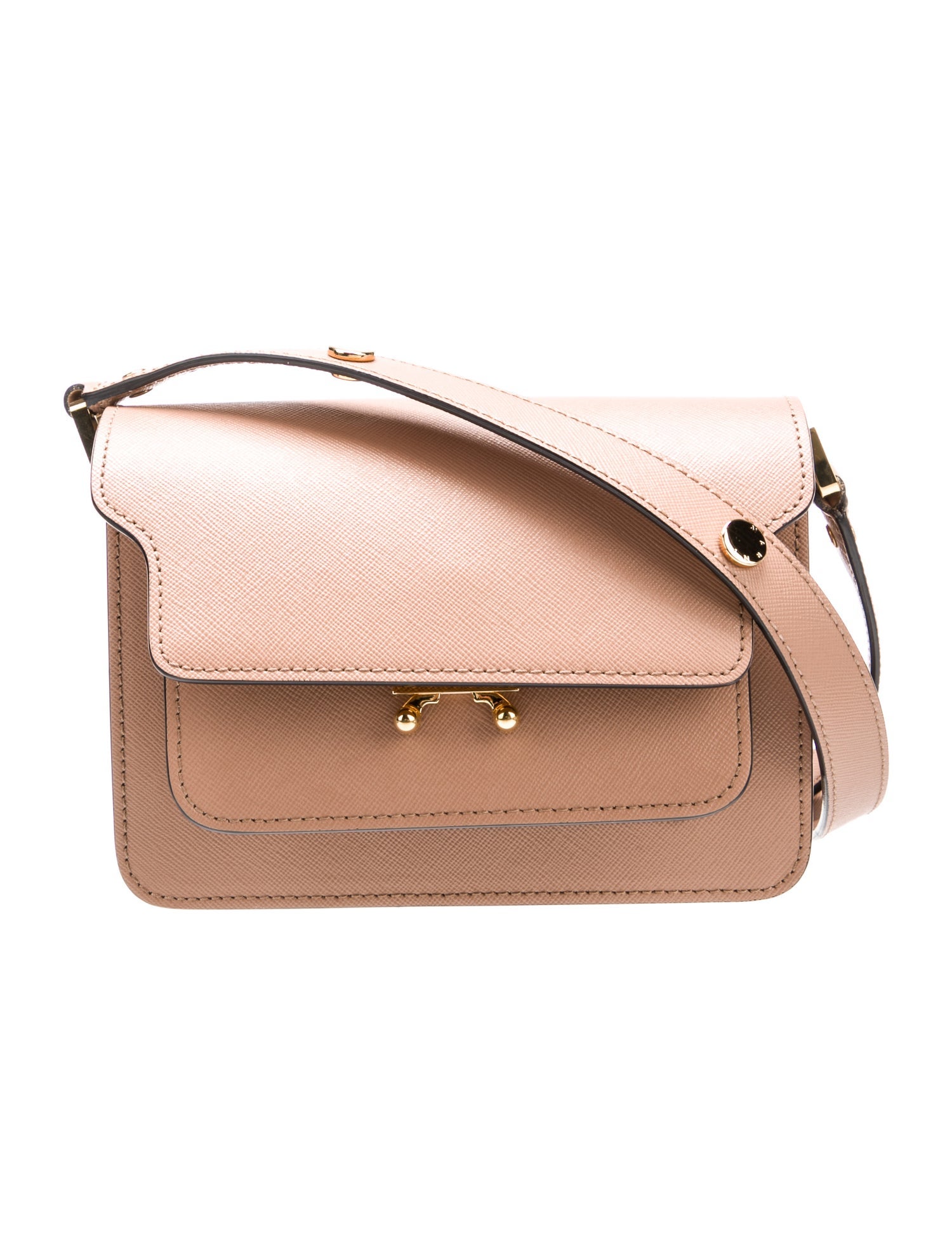 Marni Saffiano Leather Shoulder Bag