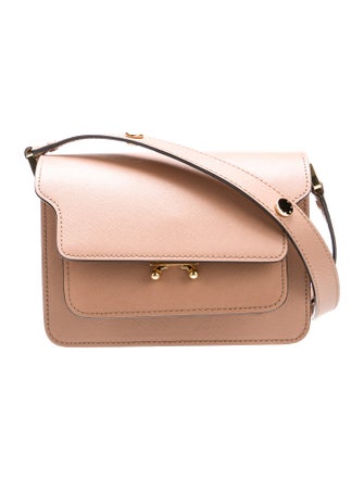 Marni Saffiano Leather Shoulder Bag