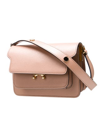 Marni Saffiano Leather Shoulder Bag