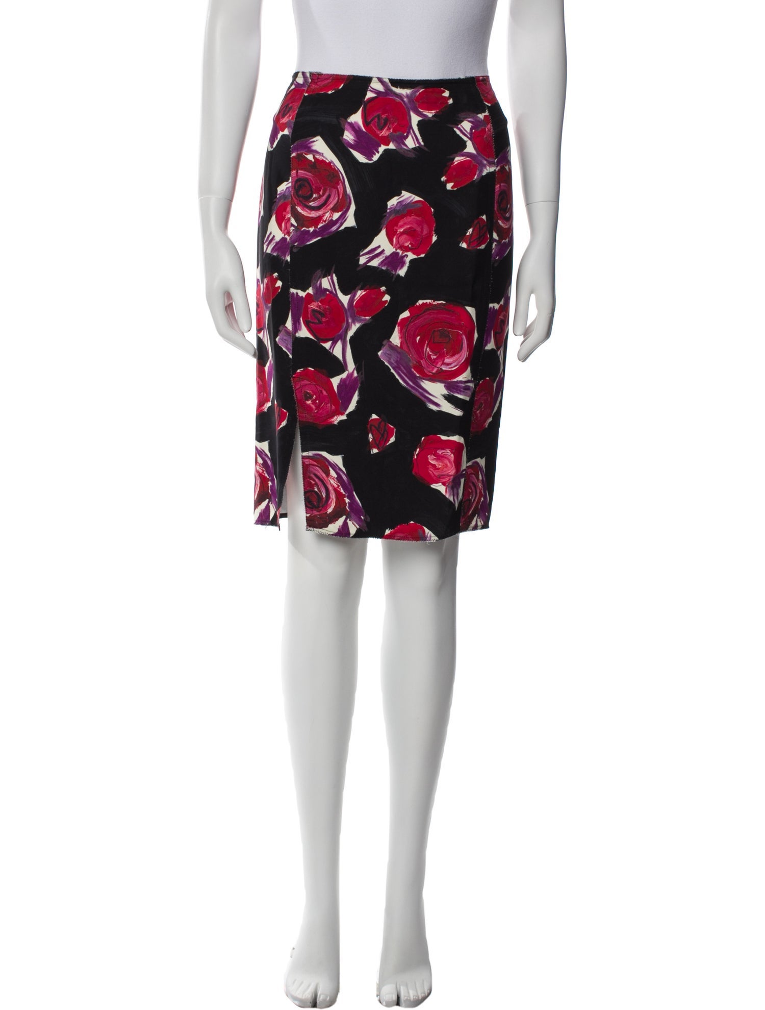 Marni Floral Print Knee-Length Skirt