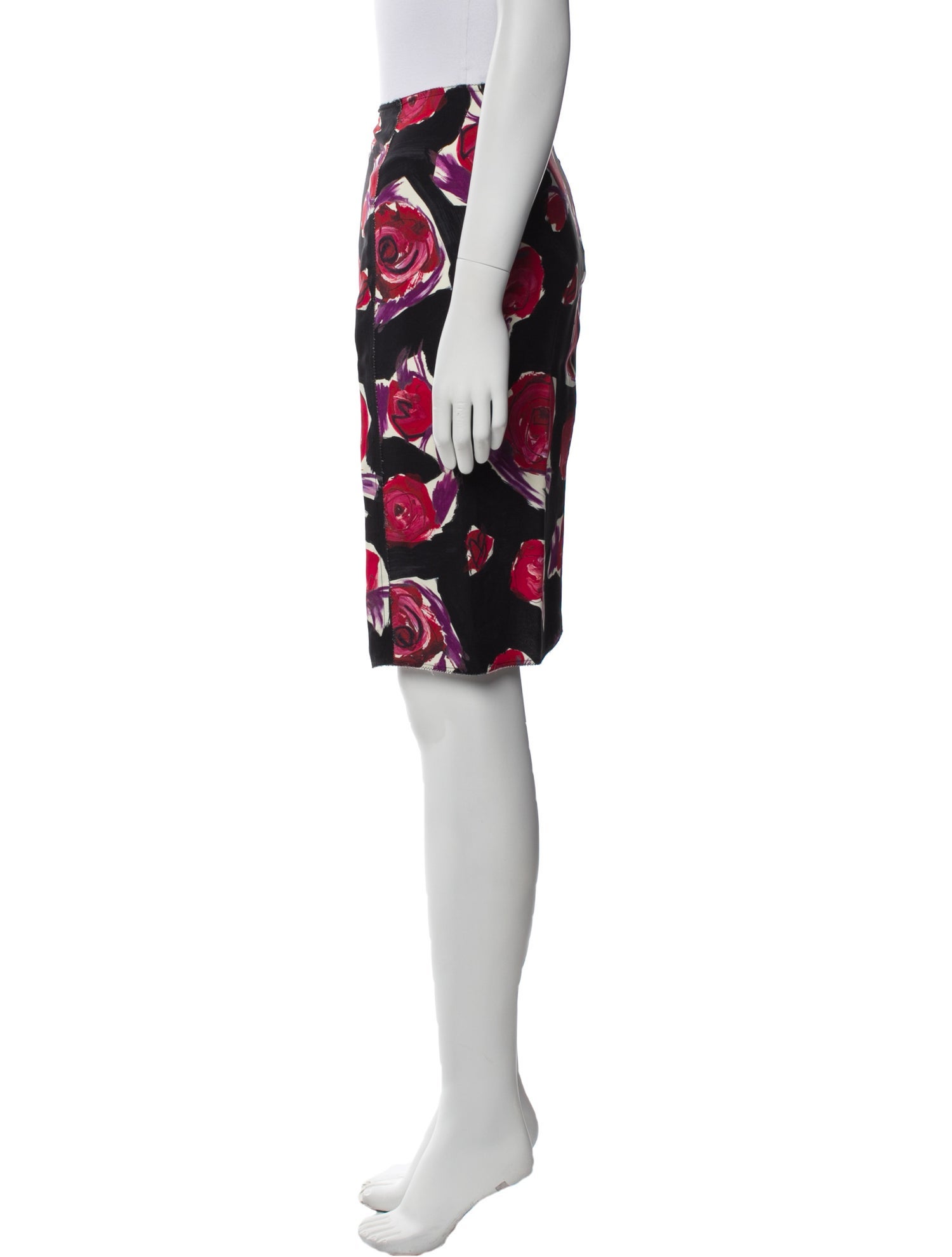 Marni Floral Print Knee-Length Skirt