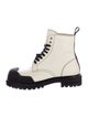 Marni Leather Colorblock Pattern Combat Boots