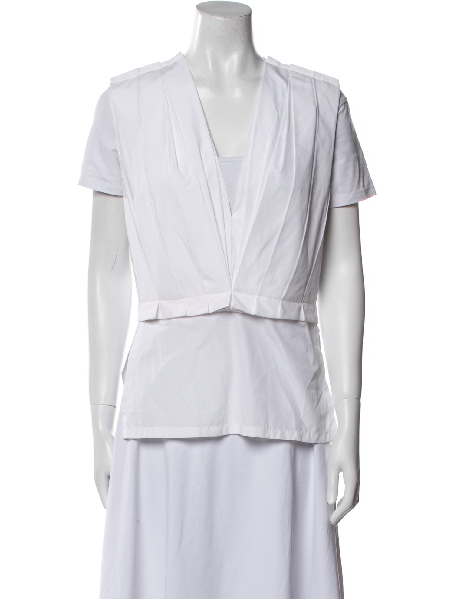 Marni V-Neck Short Sleeve Blouse