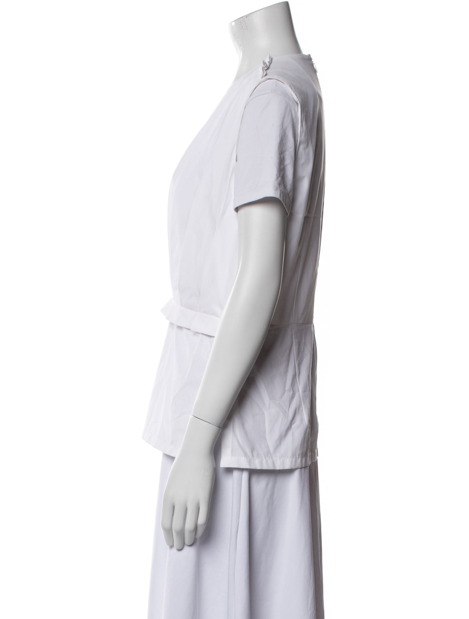 Marni V-Neck Short Sleeve Blouse