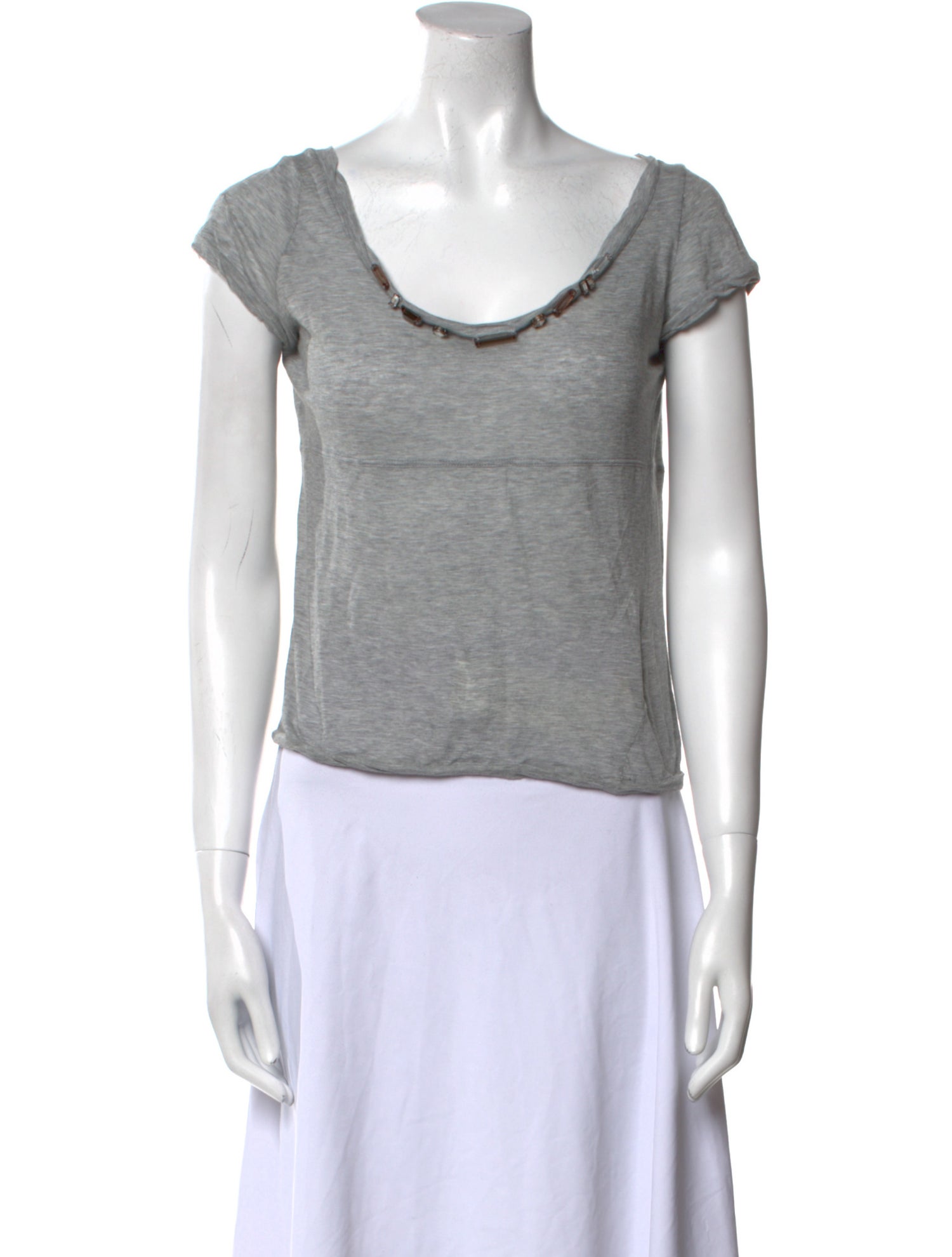 Marni Scoop Neck Short Sleeve T-Shirt