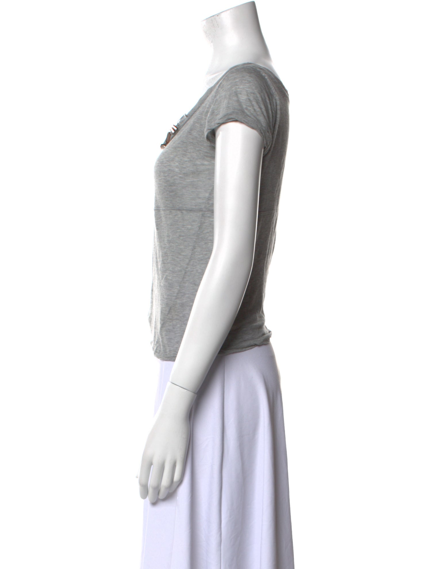 Marni Scoop Neck Short Sleeve T-Shirt