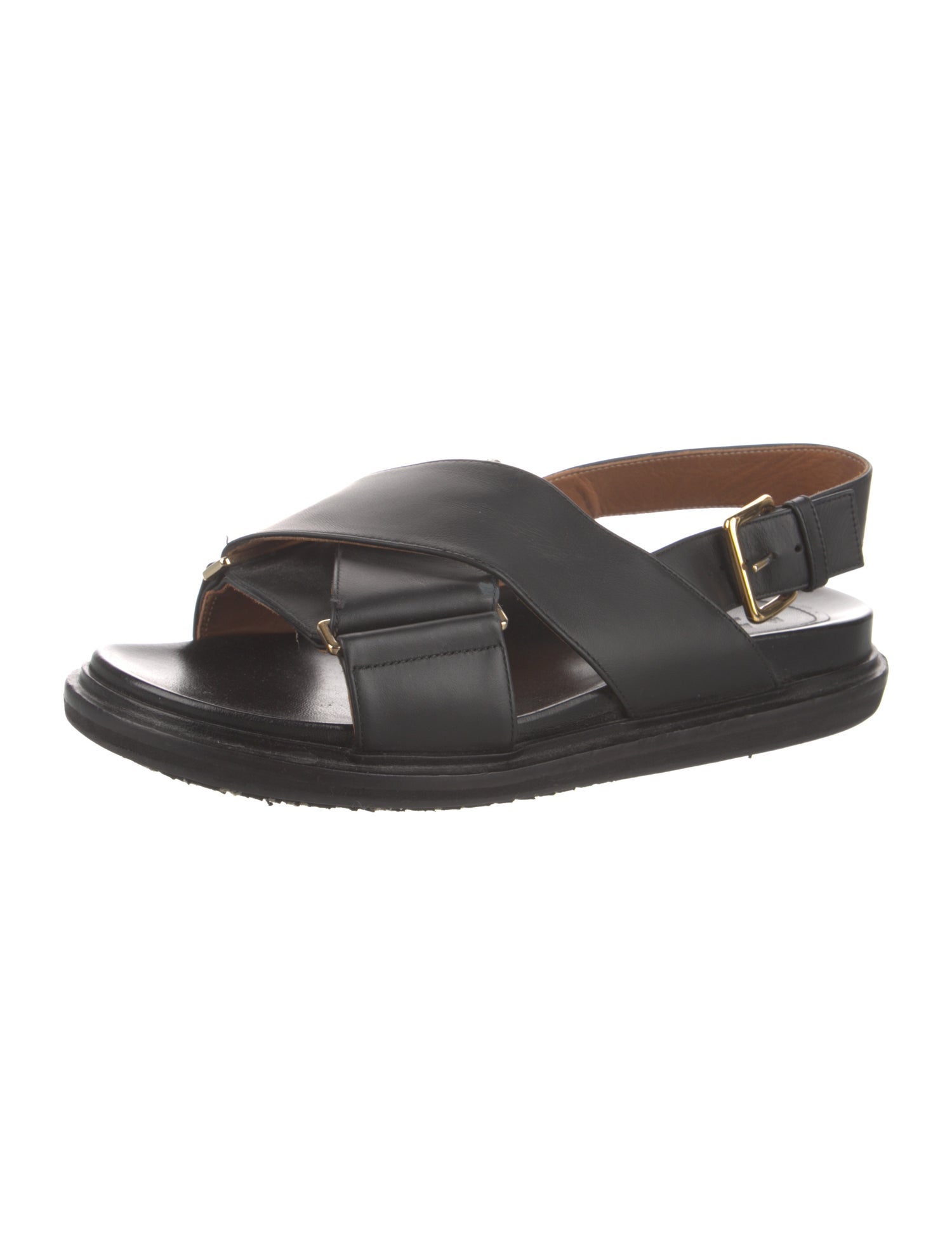 Marni Leather Slingback Sandals