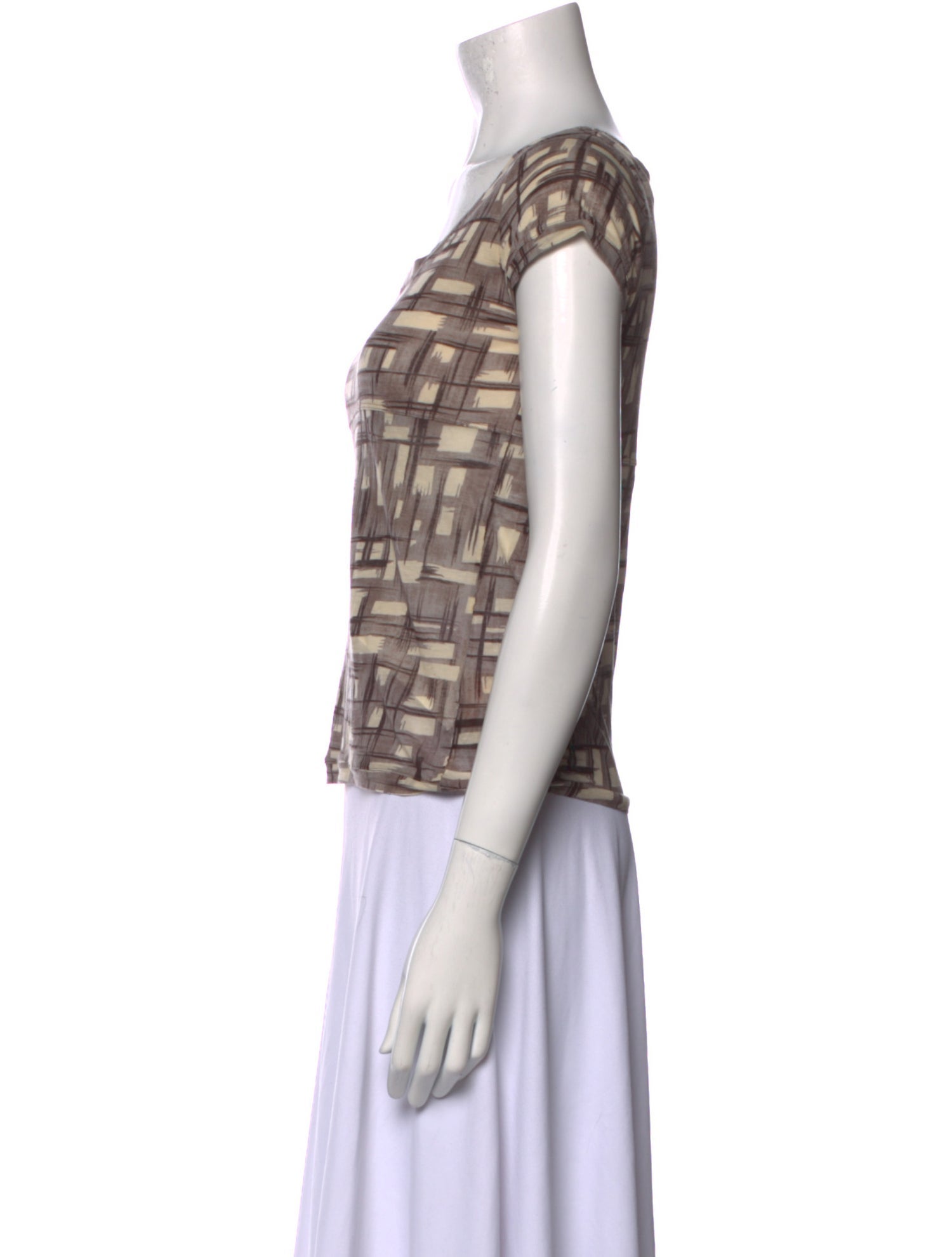 Marni Printed Scoop Neck Top