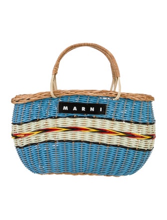 Marni Wicker Top Handle Bag