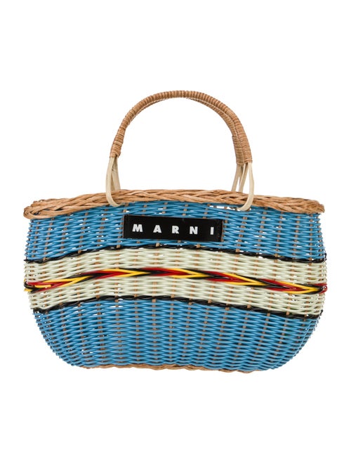 Marni Wicker Top Handle Bag