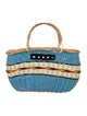 Marni Wicker Top Handle Bag