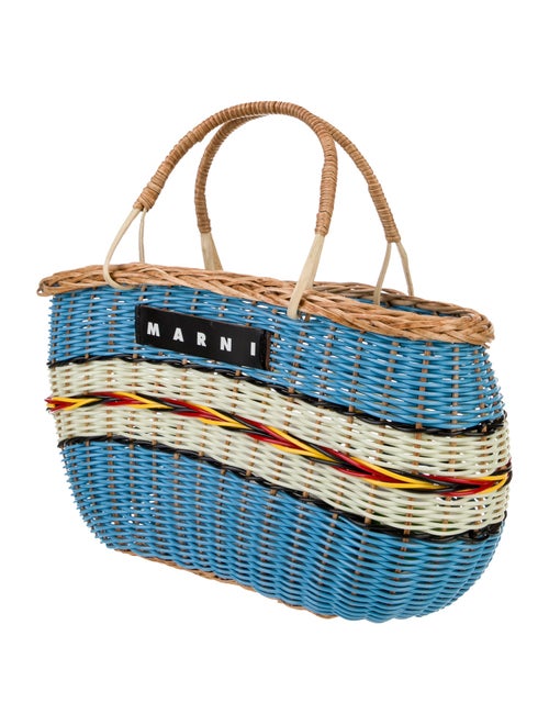 Marni Wicker Top Handle Bag