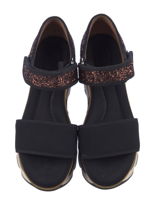 Marni Mesh Glitter Accents Sandals