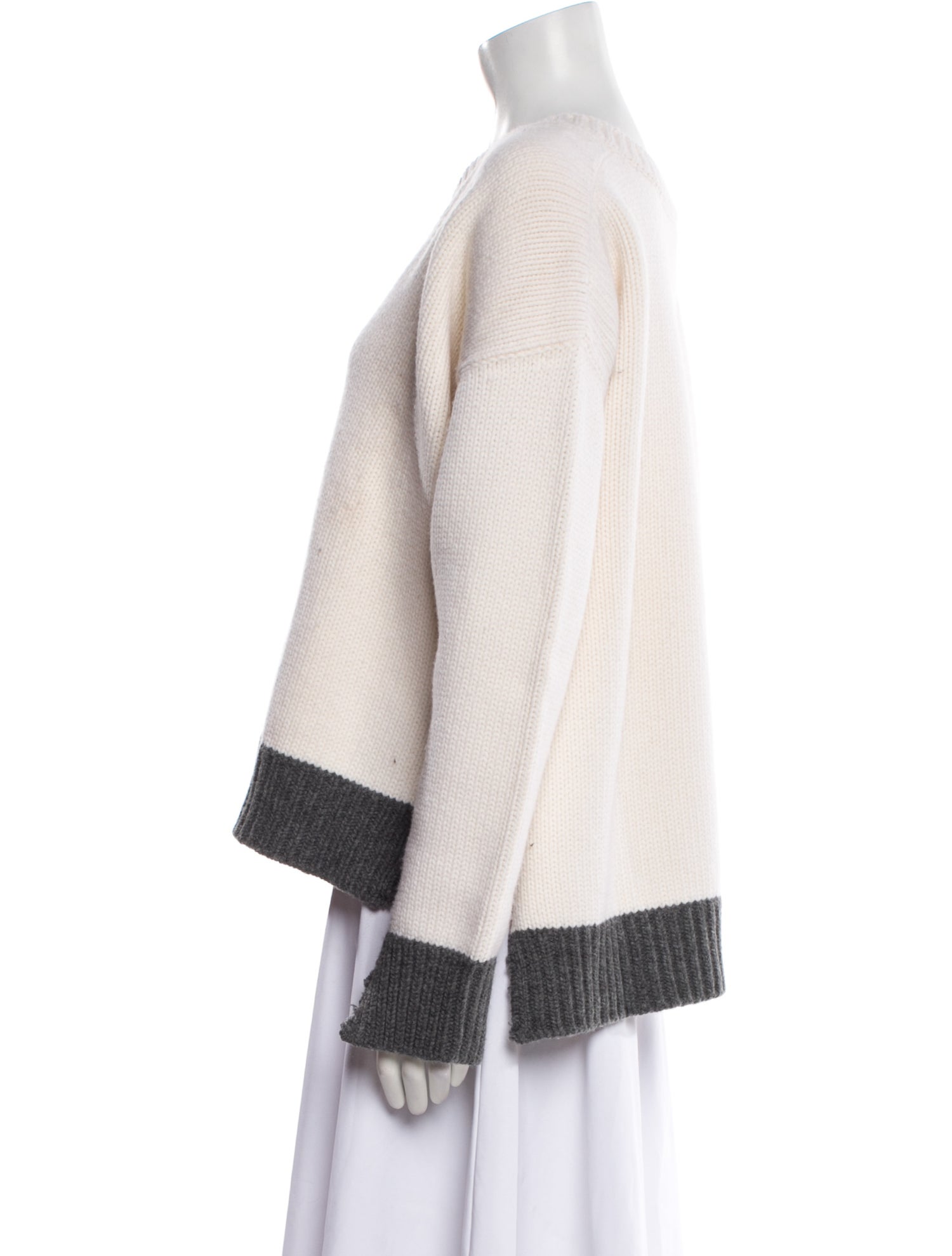 Marni Virgin Wool Colorblock Pattern Sweater