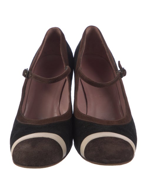 Marni Suede Leather Trim Embellishment Pumps