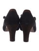 Marni Suede Leather Trim Embellishment Pumps