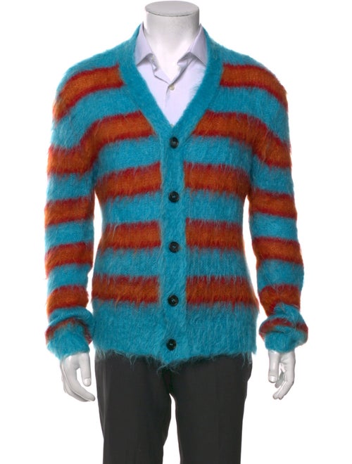 Marni Striped V-Neck Cardigan