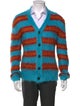 Marni Striped V-Neck Cardigan