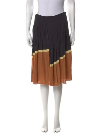 Marni Colorblock Pattern Knee-Length Skirt
