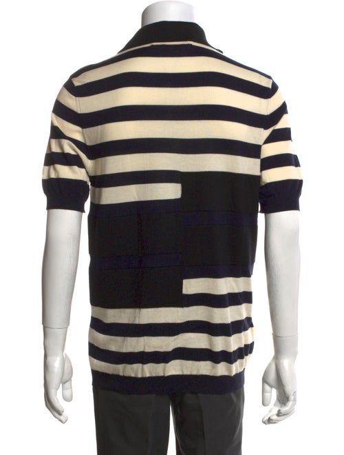 Marni Striped Collar Polo Shirt