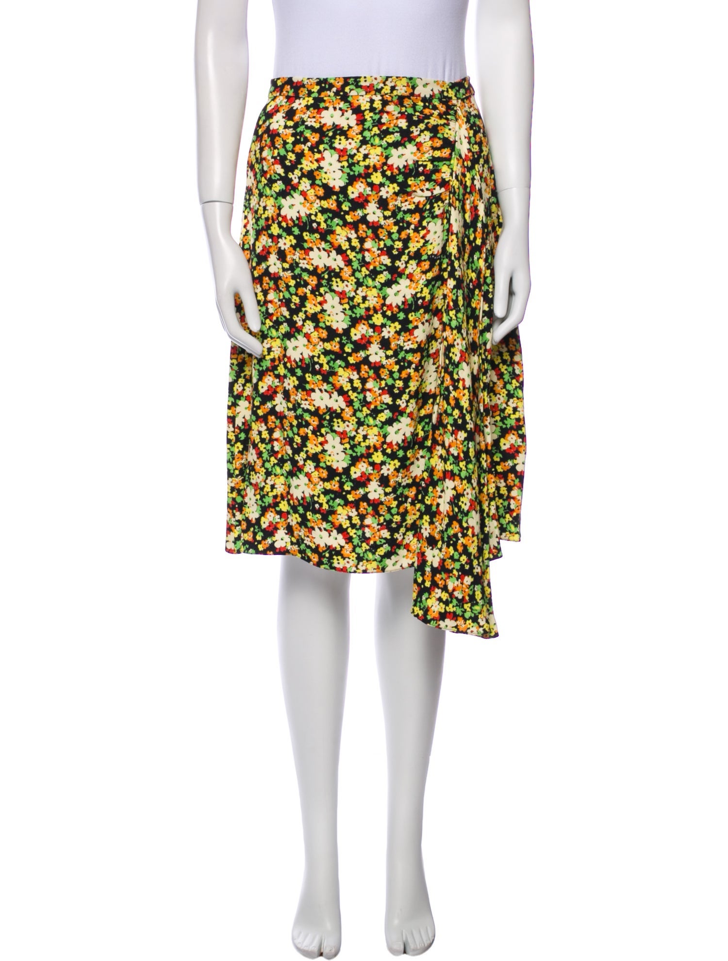Marni Floral Print Knee-Length Skirt