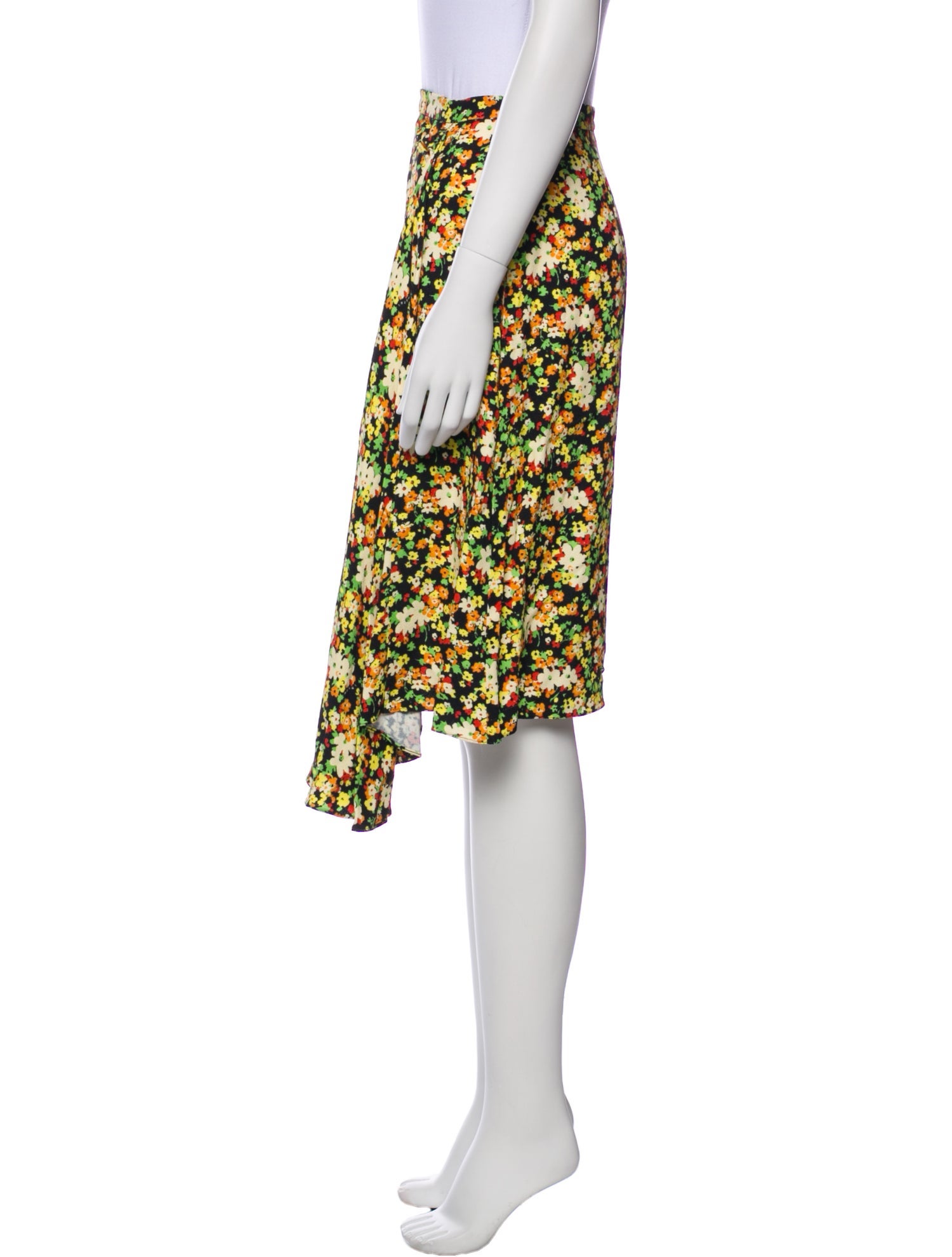 Marni Floral Print Knee-Length Skirt