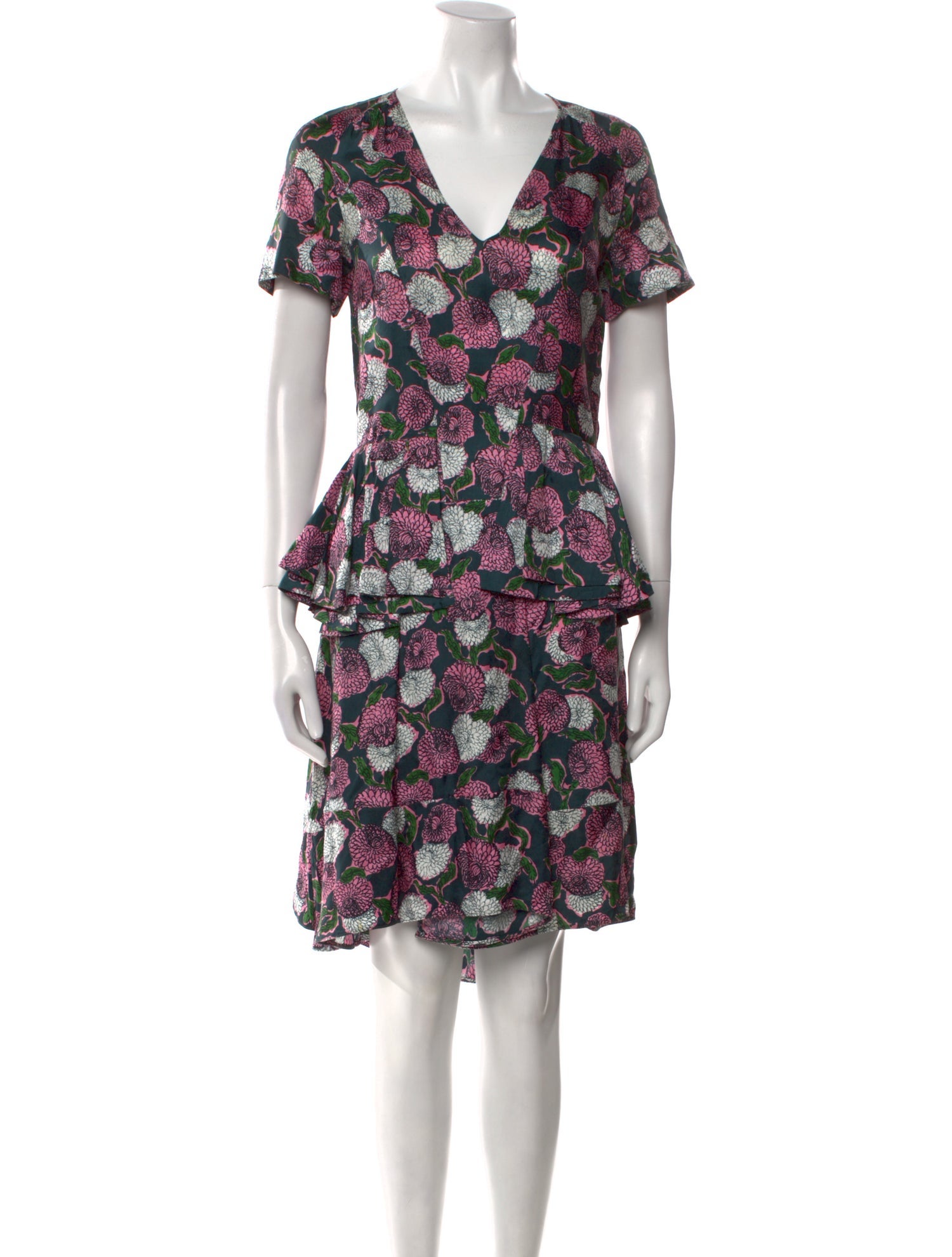 Marni Floral Print Knee-Length Dress