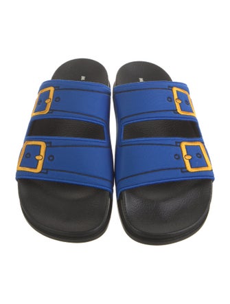 Marni Printed Embroidered Accent Slides