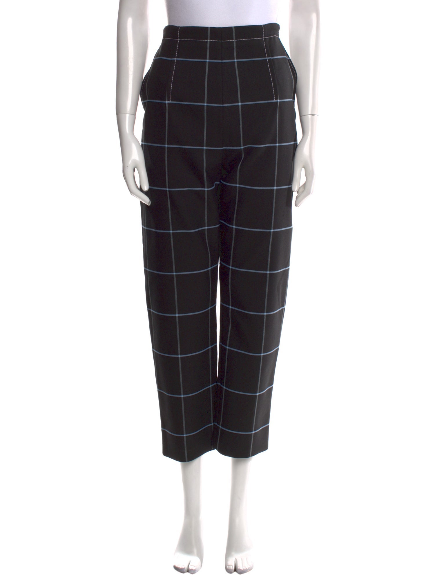 Marni Plaid Print Straight Leg Pants