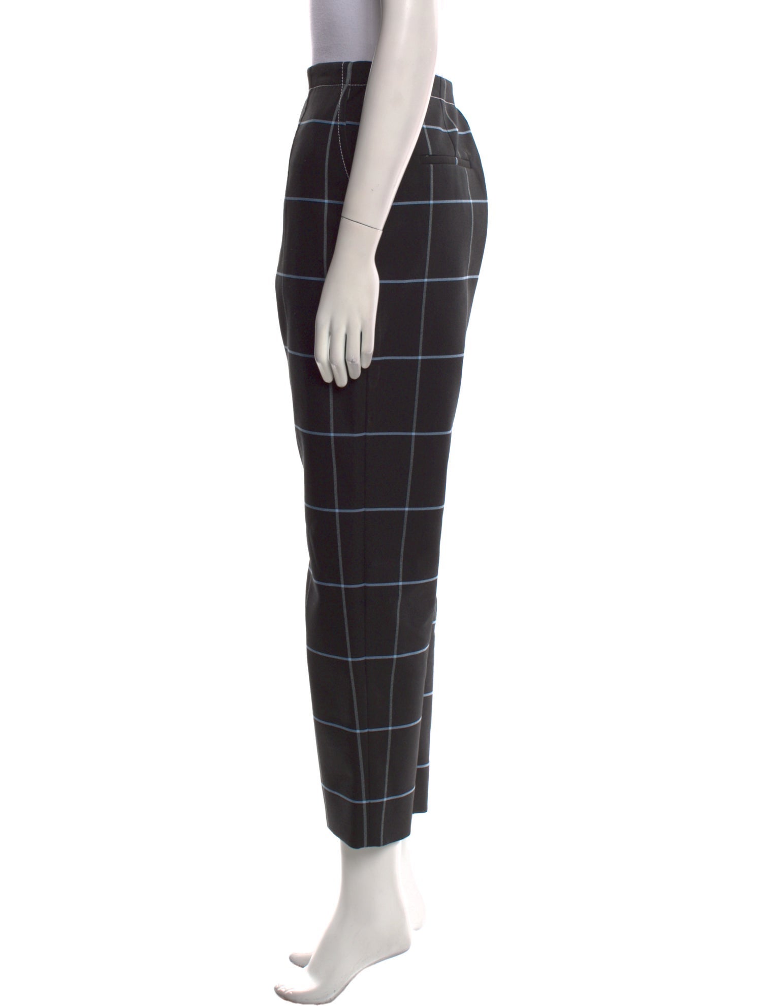 Marni Plaid Print Straight Leg Pants