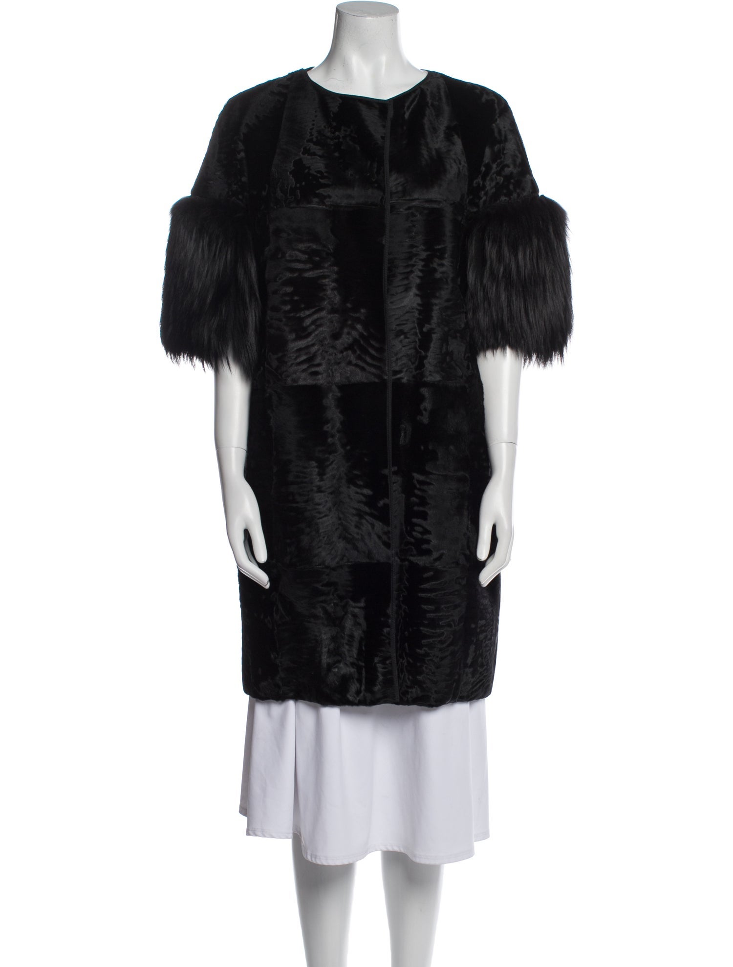 Marni Leather Faux Fur Coat w/ Tags