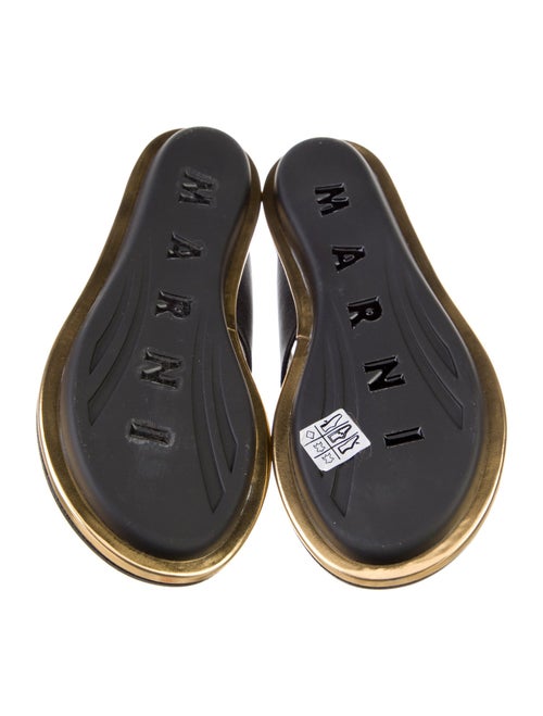 Marni Saffiano Leather Slides