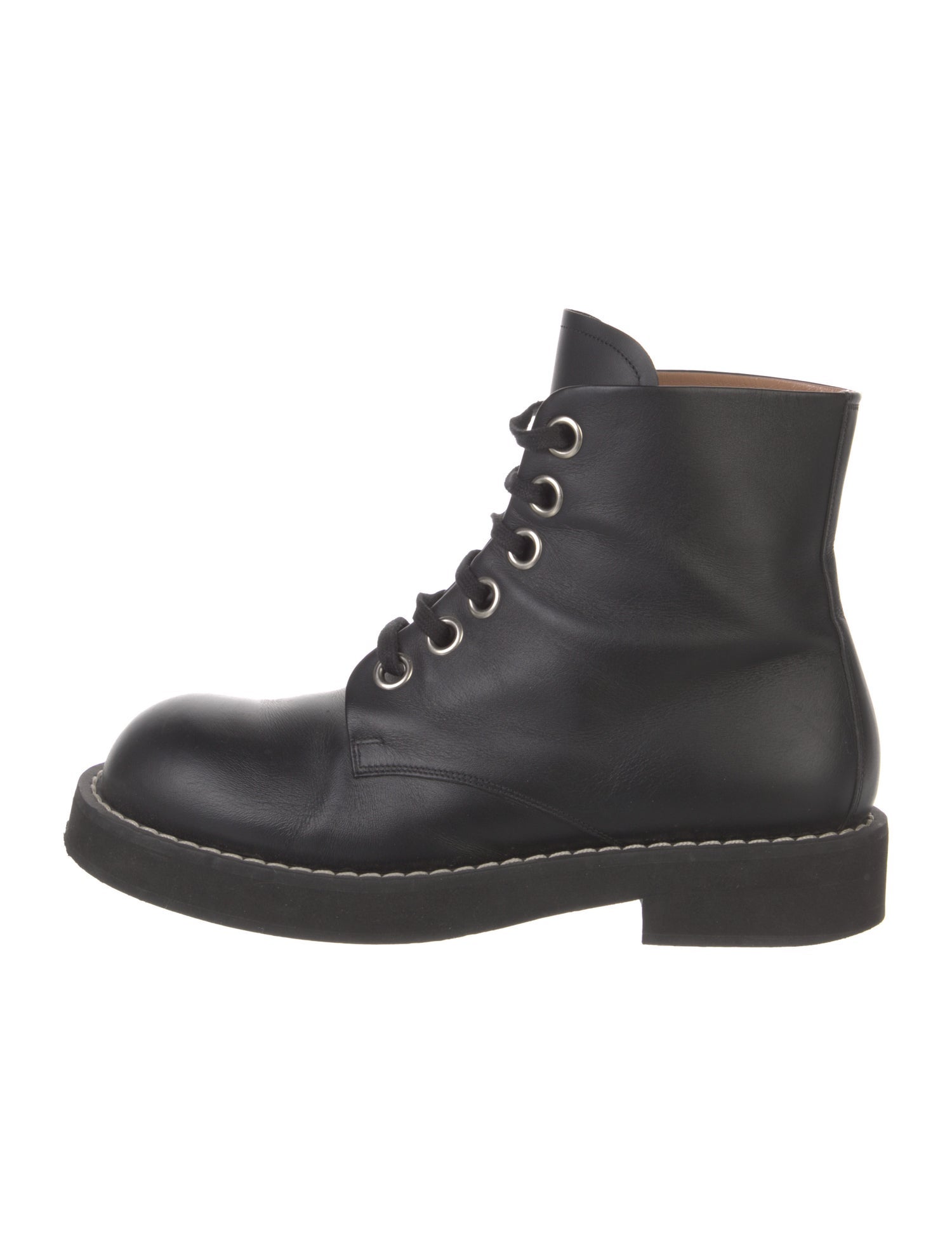 Marni Leather Combat Boots