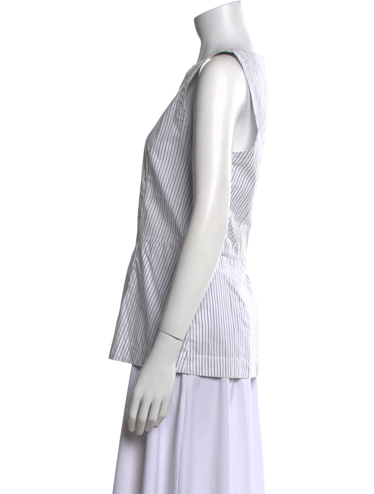 Marni Striped Bateau Neckline Top