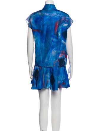 Marni Silk Tie-Dye Print Skirt Set