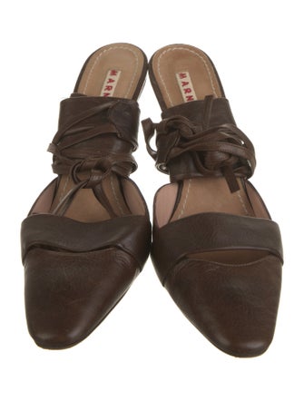Marni Leather Slingback Pumps