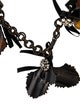 Marni Resin & Crystal Silk Ribbon Collar Necklace