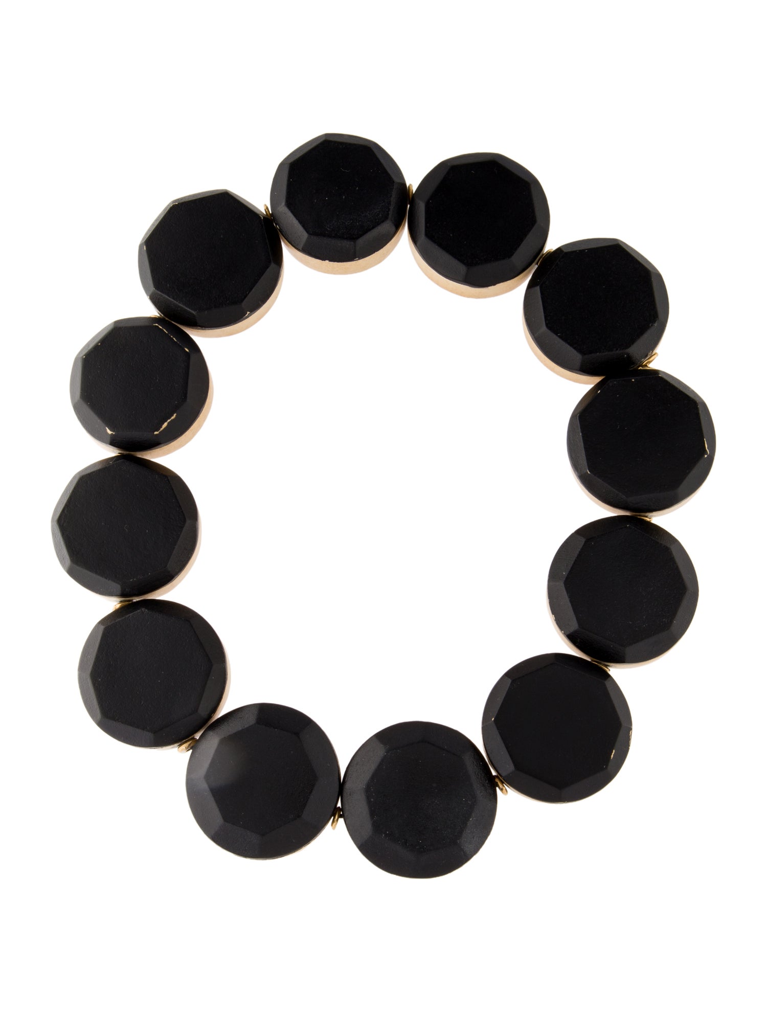 Marni Wood Round Collar Necklace