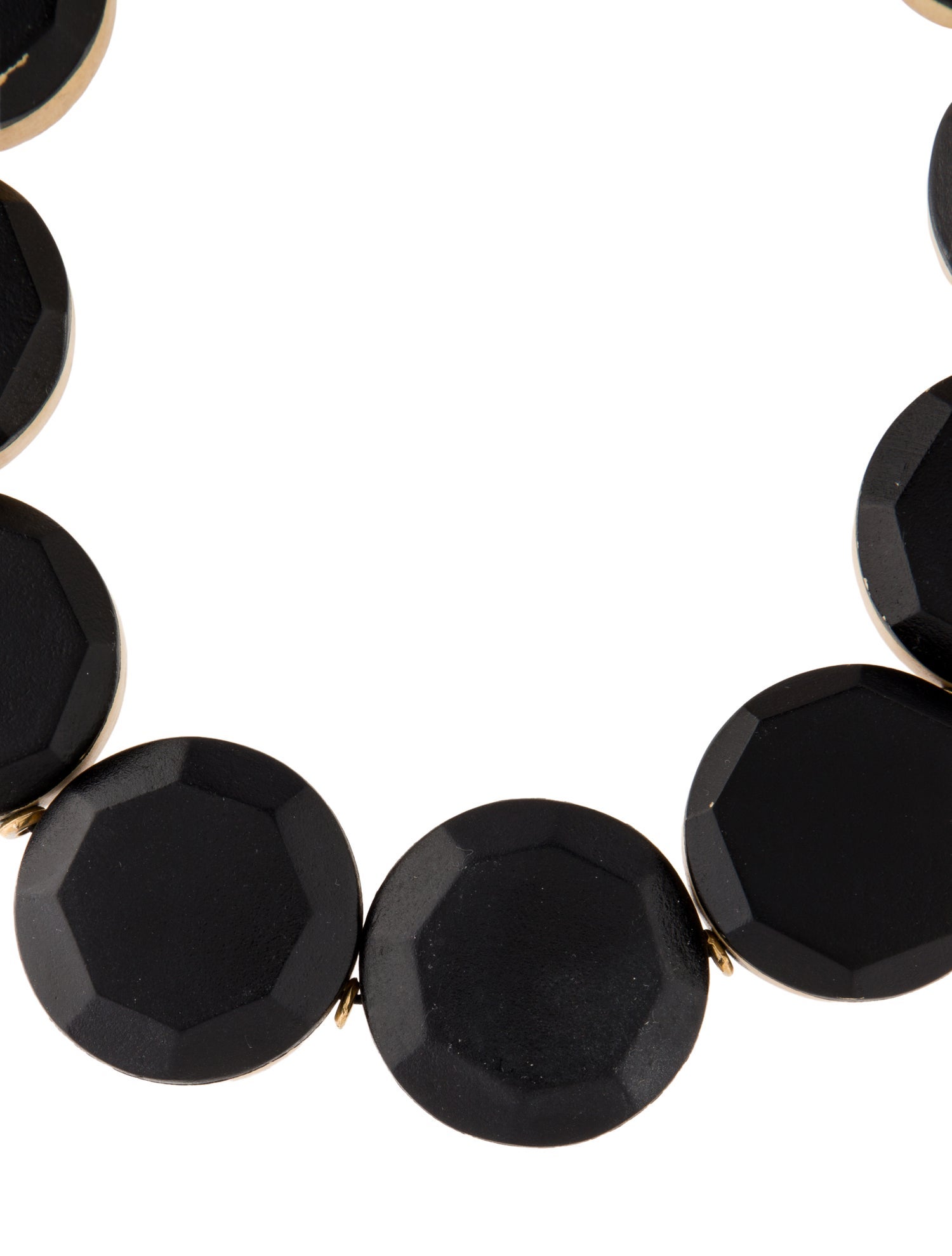 Marni Wood Round Collar Necklace