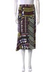 Marni Plaid Print Midi Length Skirt