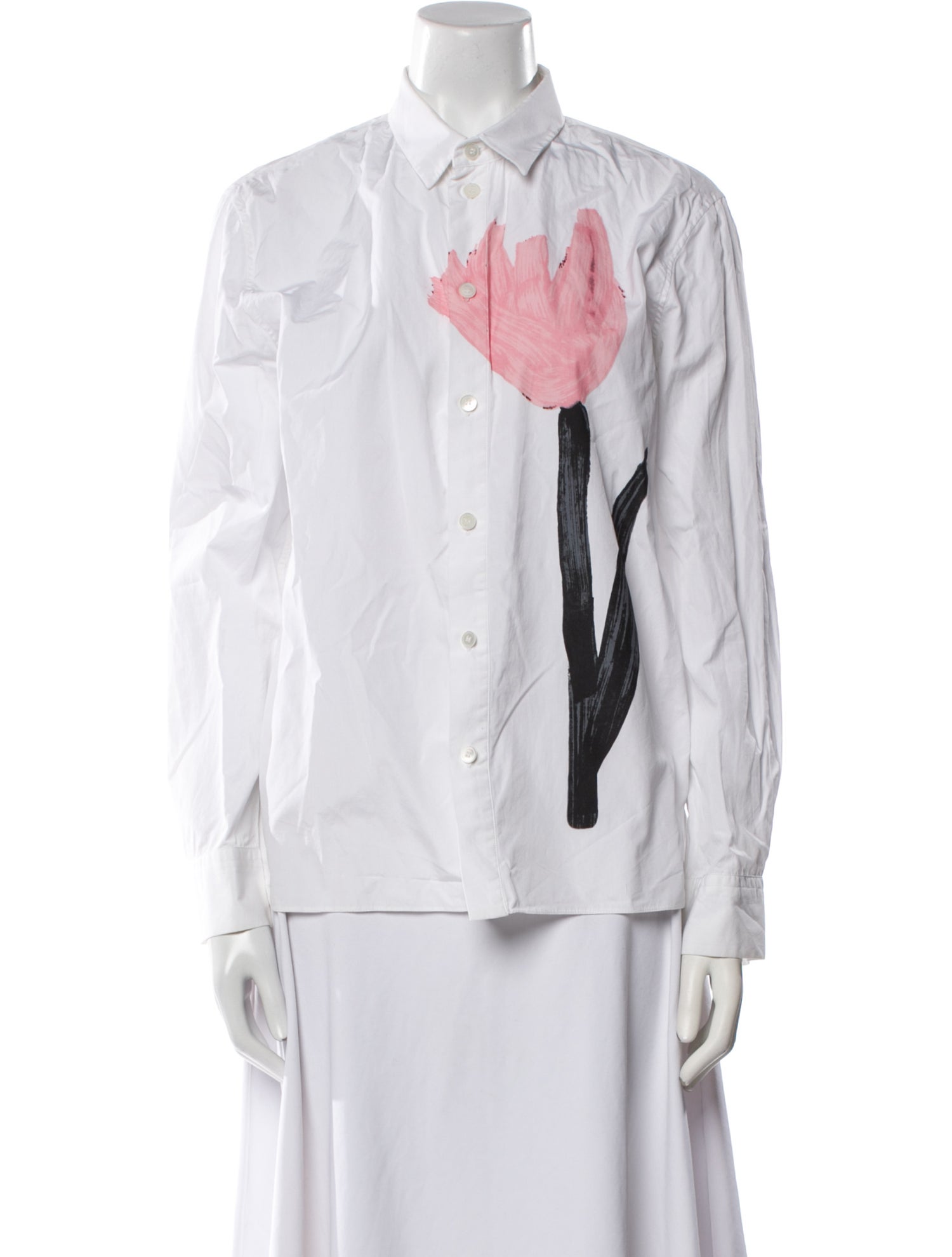 Marni Long Sleeve Button-Up Top