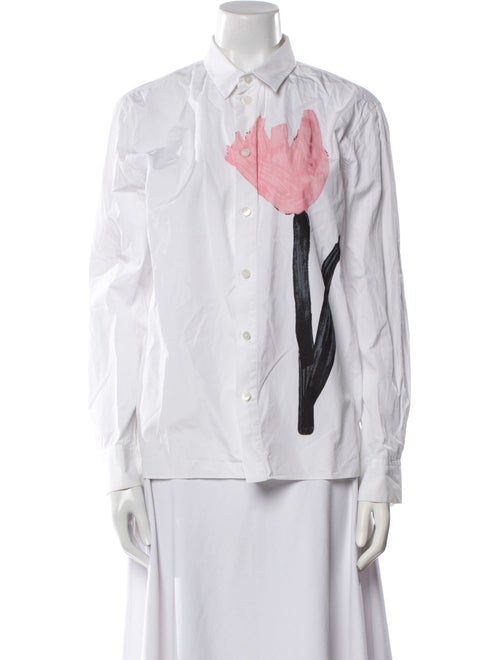 Marni Long Sleeve Button-Up Top