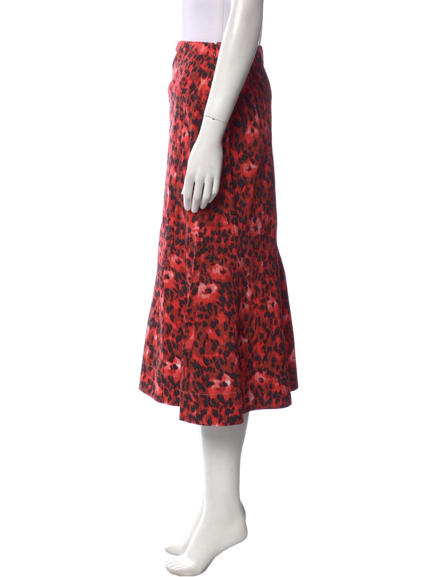 Marni Animal Print Midi Length Skirt