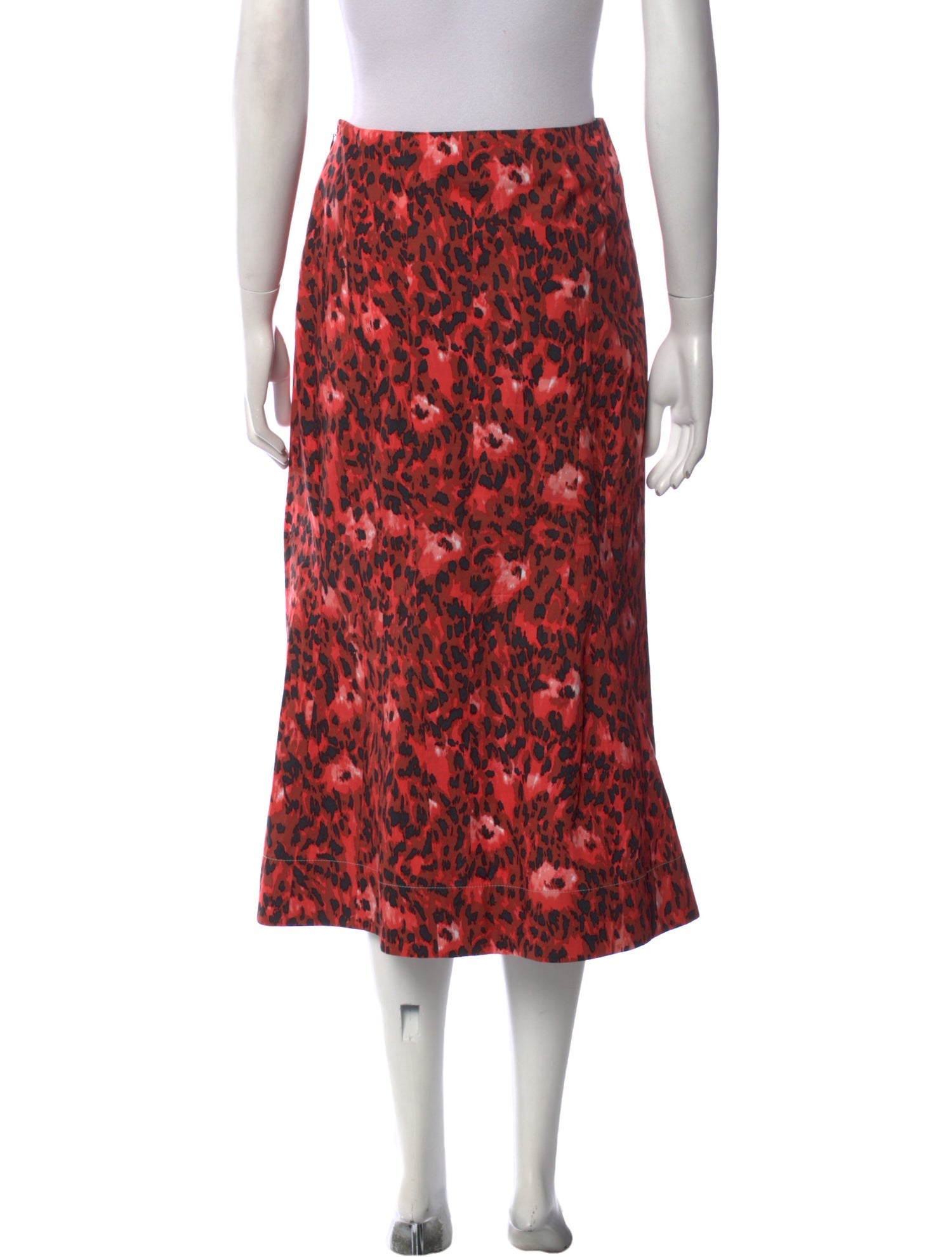 Marni Animal Print Midi Length Skirt