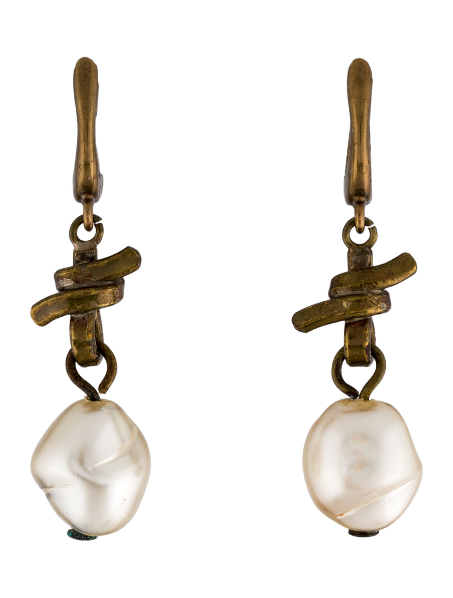 Marni Faux Pearl Drop Earrings