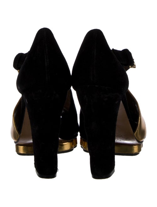 Marni Suede T-Strap Pumps