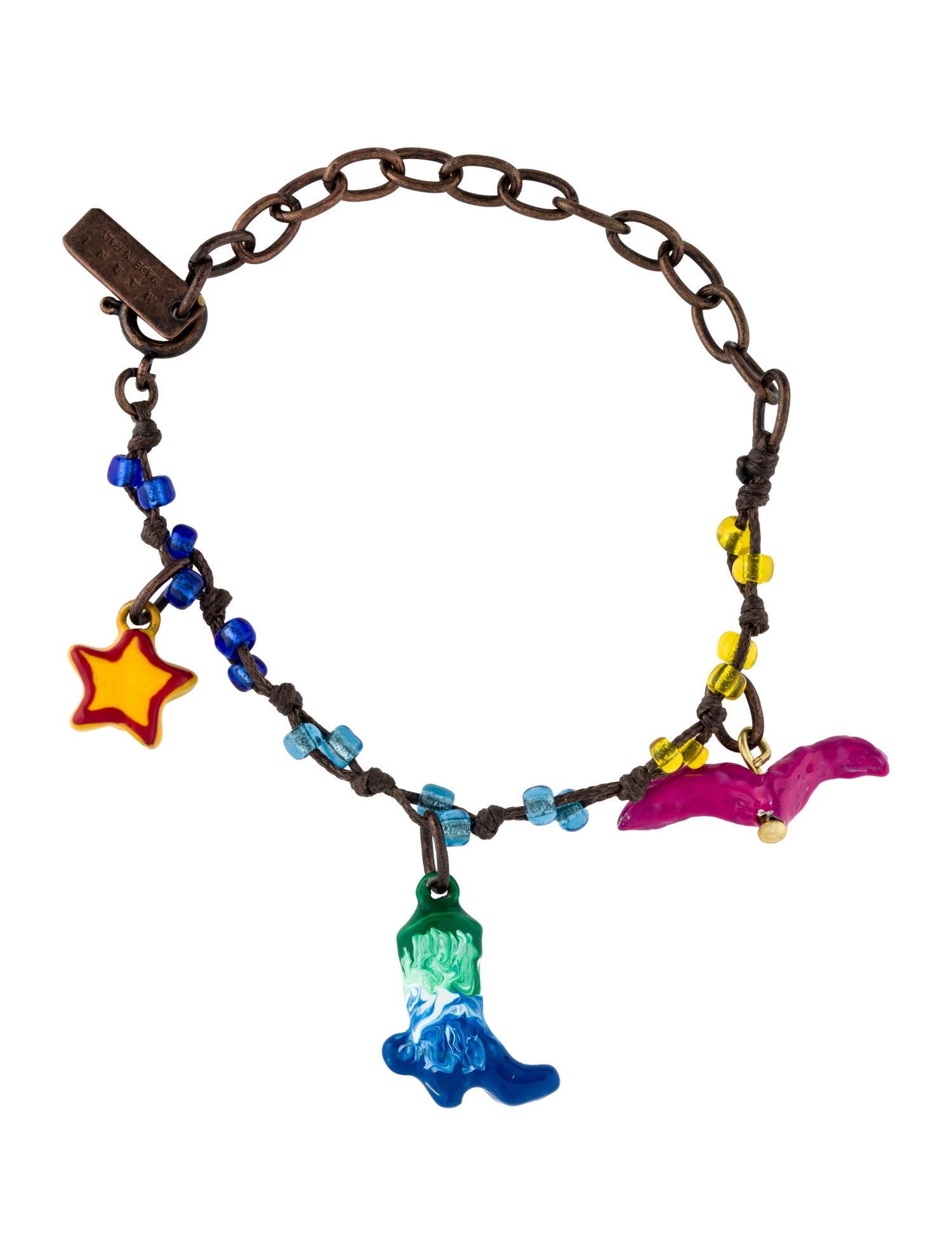 Marni Chain-Link Charm Bracelet